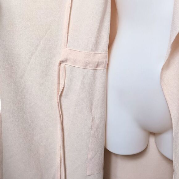 MOD Blush Pink Gilet Open Front Long Vest L - Picture 3 of 6